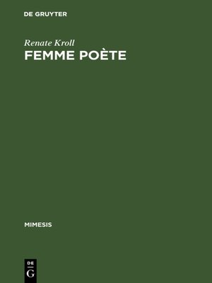 cover image of Femme poète